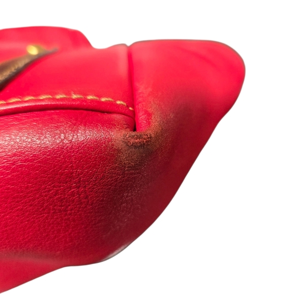 Dooney & Bourke Red Pebbled Leather Large Hobo Bag 2014 - Picture 10 of 16